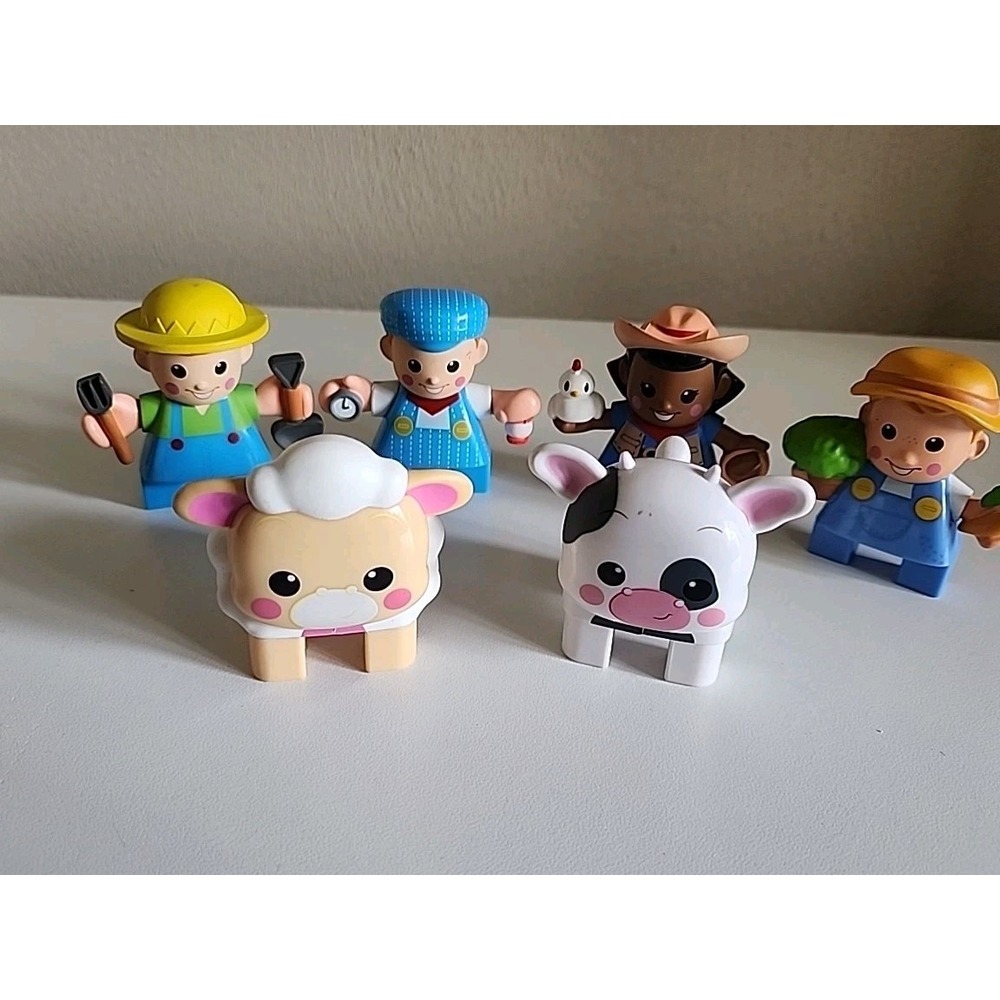 Little Tikes Waffle Blocks Farm People Animal‎ Figures Replacement Steam Train